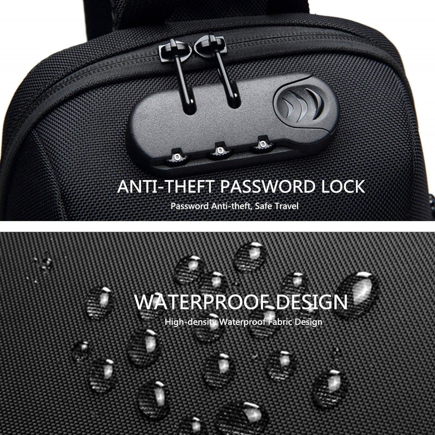 UrbanGuard™ Crossbody Chest Bag – USB Charging