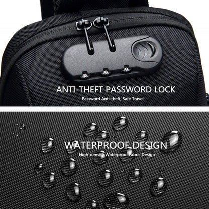 UrbanGuard™ Crossbody Chest Bag – USB Charging