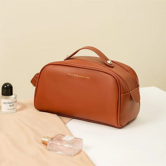 JetSet Chic™ Double Zipper Toast Cosmetic Bag