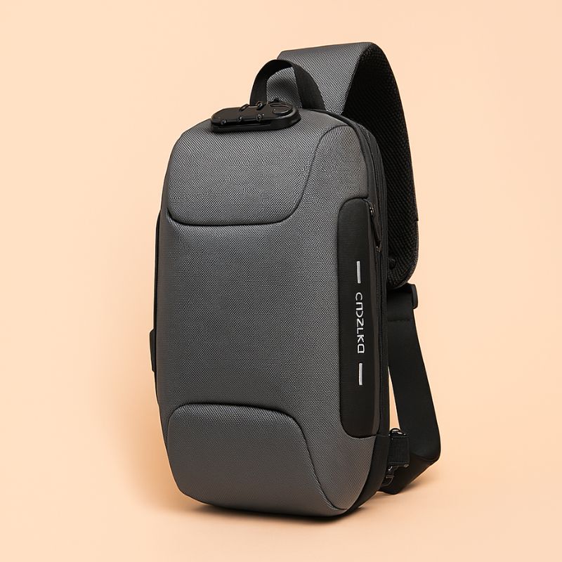 UrbanGuard™ Crossbody Chest Bag – USB Charging