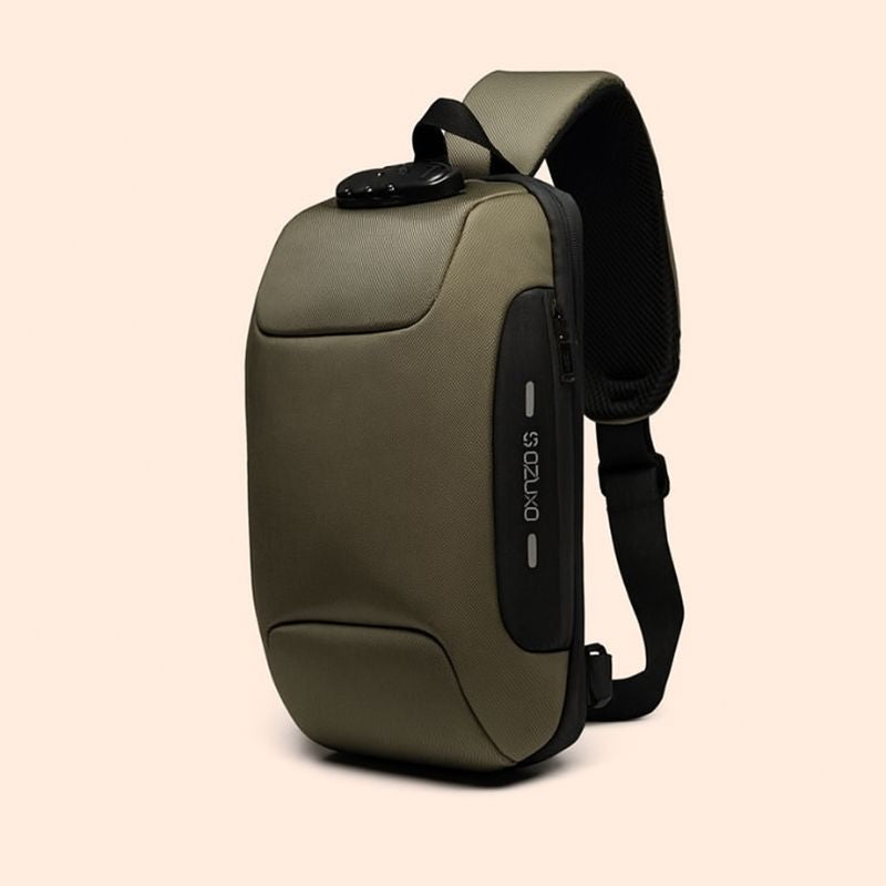UrbanGuard™ Crossbody Chest Bag – USB Charging