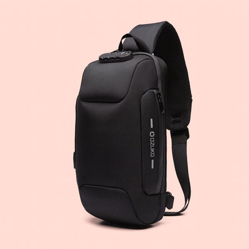 UrbanGuard™ Crossbody Chest Bag – USB Charging