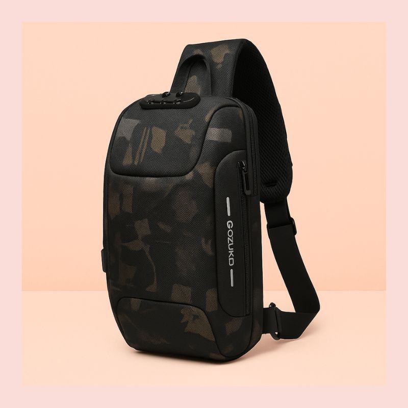 UrbanGuard™ Crossbody Chest Bag – USB Charging