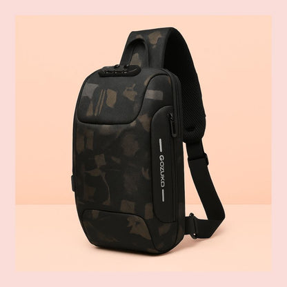 UrbanGuard™ Crossbody Chest Bag – USB Charging