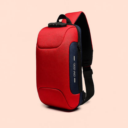 UrbanGuard™ Crossbody Chest Bag – USB Charging